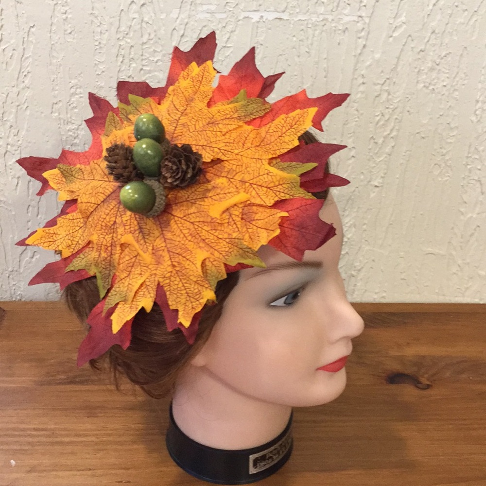 Fall Harvest Hair Clip Fascinator